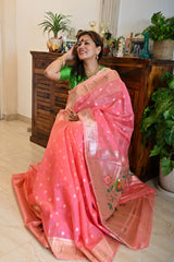 Tissue Silk Paithani Saree