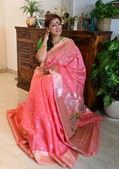 Tissue Silk Paithani Saree